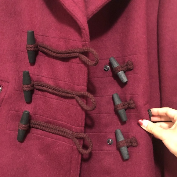 SOLD- Authentic Brand new with tag Burberry Brit purple wool jacket - Picture 4 of 10